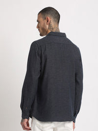 THE BEAR HOUSE Slim Fit Casual Pure Cotton Shirt