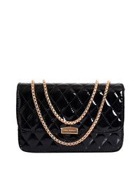 Lino Perros Black Quilted Shoulder Bag