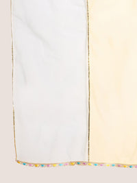 pspeaches Girls Ethnic Motifs Printed Angrakha Pure Cotton Kurta with Trousers & Dupatta