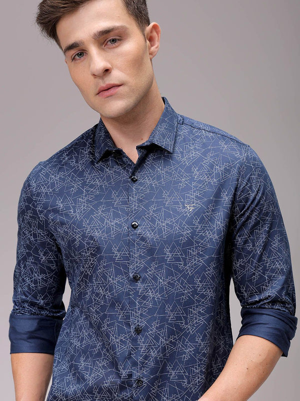 Lelaki Garage CO Indian Slim Fit Ottacted Casual Shirt