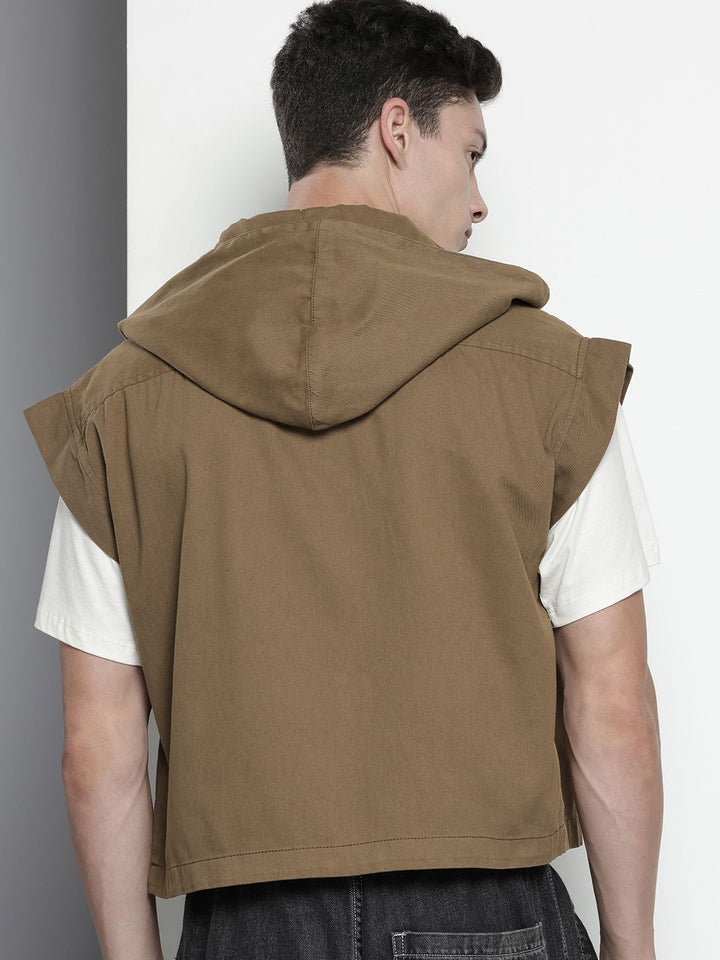 The Indian Garage Co Hooded Pure Cotton Casual Shirt