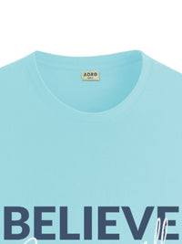 ADRO Men Typography Printed Applique T-shirt