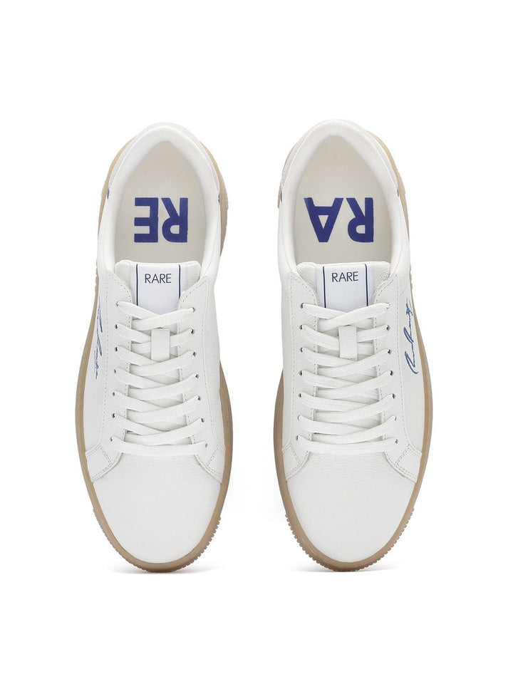 RARE RABBIT Men Round Toe Lace-Ups Leather Sneakers