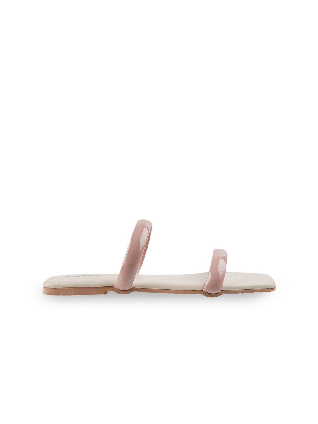 Metro Women Pink Open Toe Flats