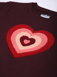 DILLINGER Women Regular Fit Crew Neck Puff Print Tshirt