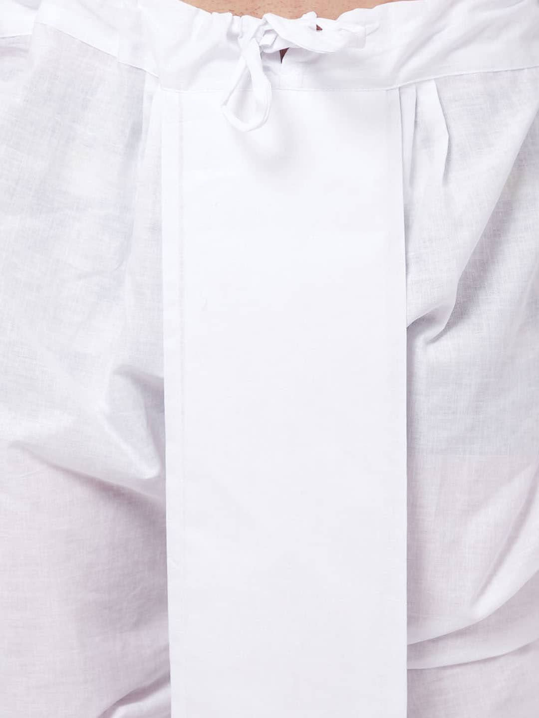VASTRAMAY Mandarin Collar Regular Kurta with Dhoti Pants