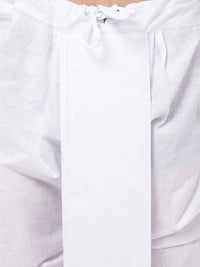 VASTRAMAY Mandarin Collar Regular Kurta with Dhoti Pants