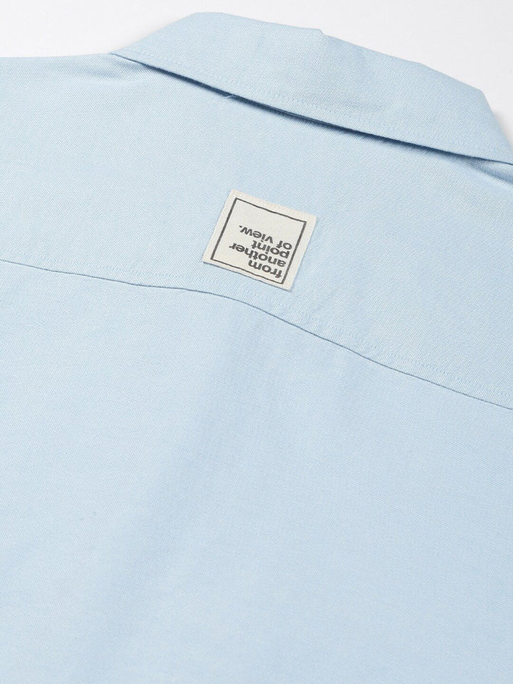 Thomas Scott Button Down Collar Relaxed Boxy Cotton Casual Shirt