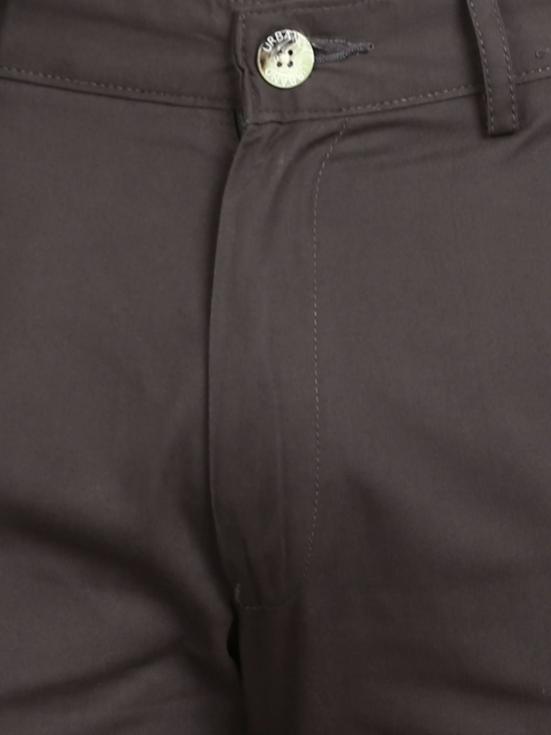Urbano Fashion Men Grey Slim Fit Easy Wash Trousers