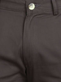 Urbano Fashion Men Grey Slim Fit Easy Wash Trousers