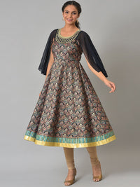 AURELIA Festive Floral Print Kurta