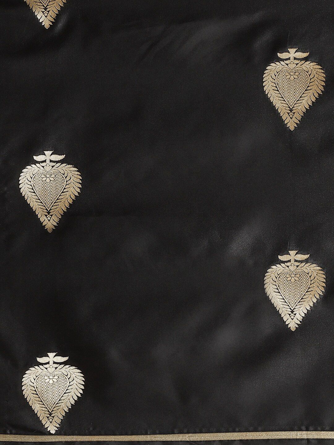Saree mall Black & Golden Woven Design Banarasi Saree