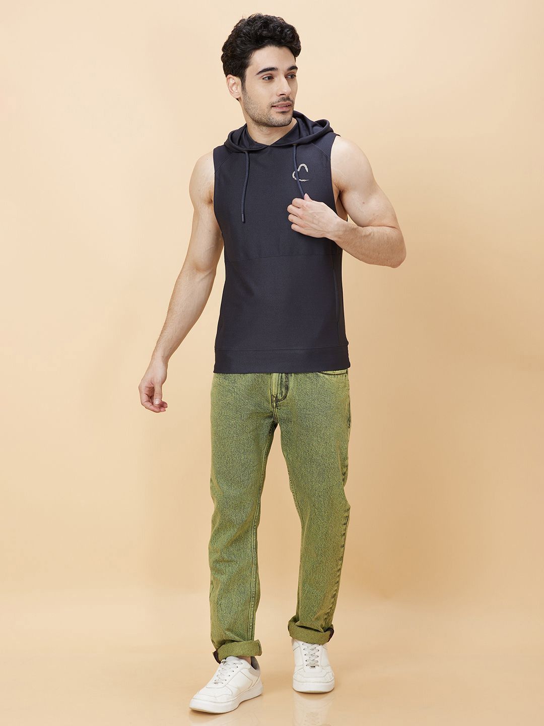 Being Human Hooded Sleeveless T-shirt