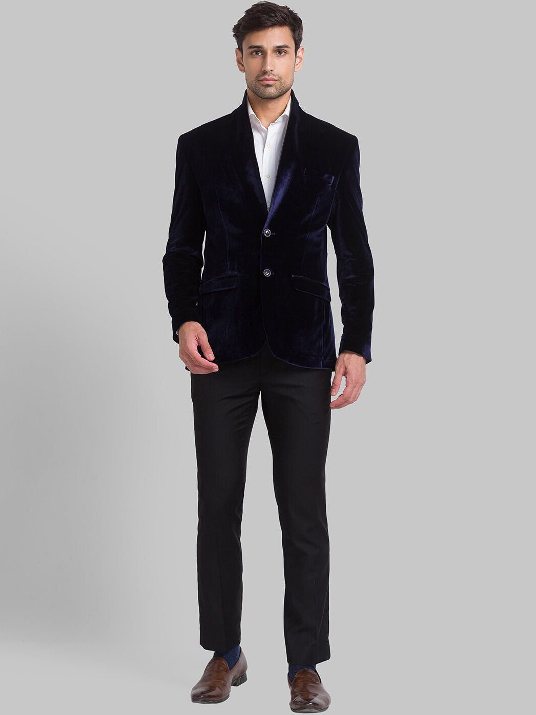 Park Avenue Men Super Slim-Fit Singleed Single 2 Piece Suits
