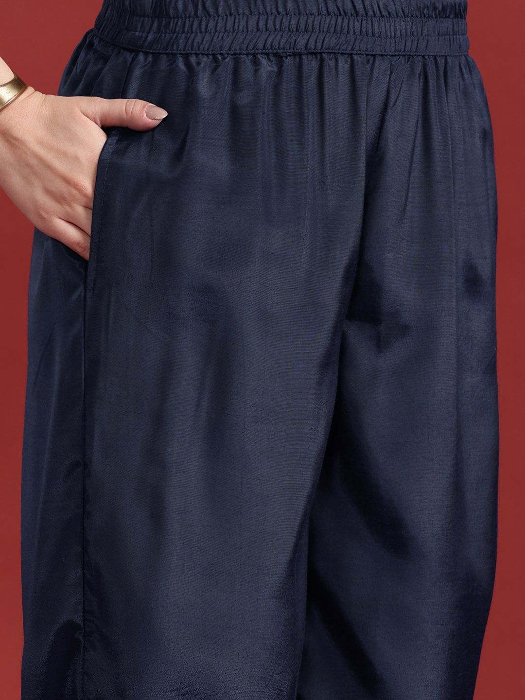 Anouk Printed Regular Kurta with Palazzos