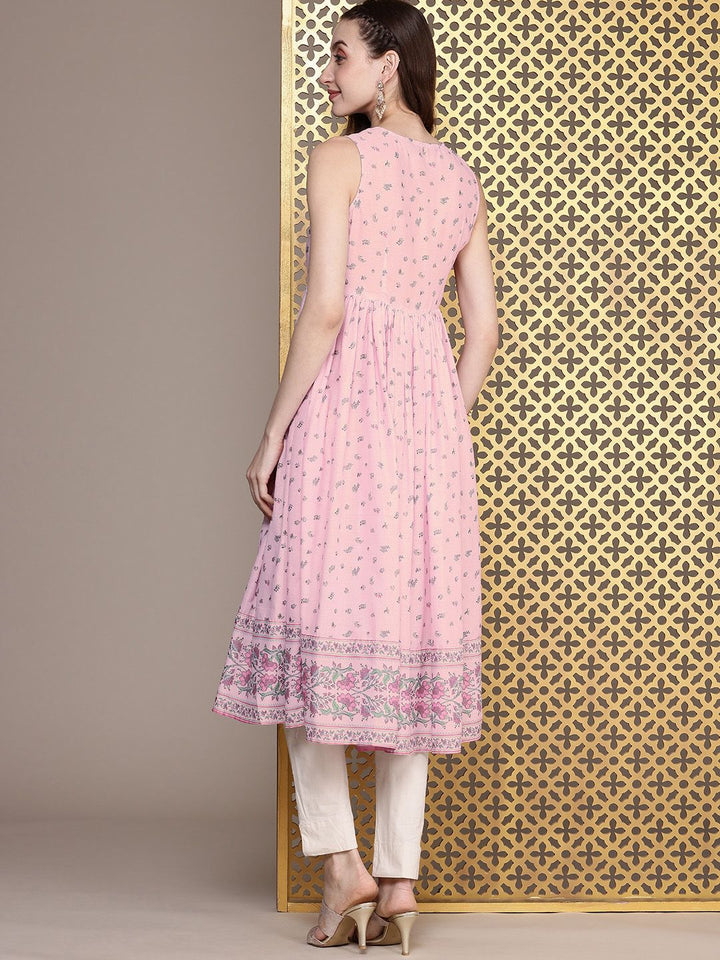 House of Pataudi Jashn Floral Printed A-Line Kurta