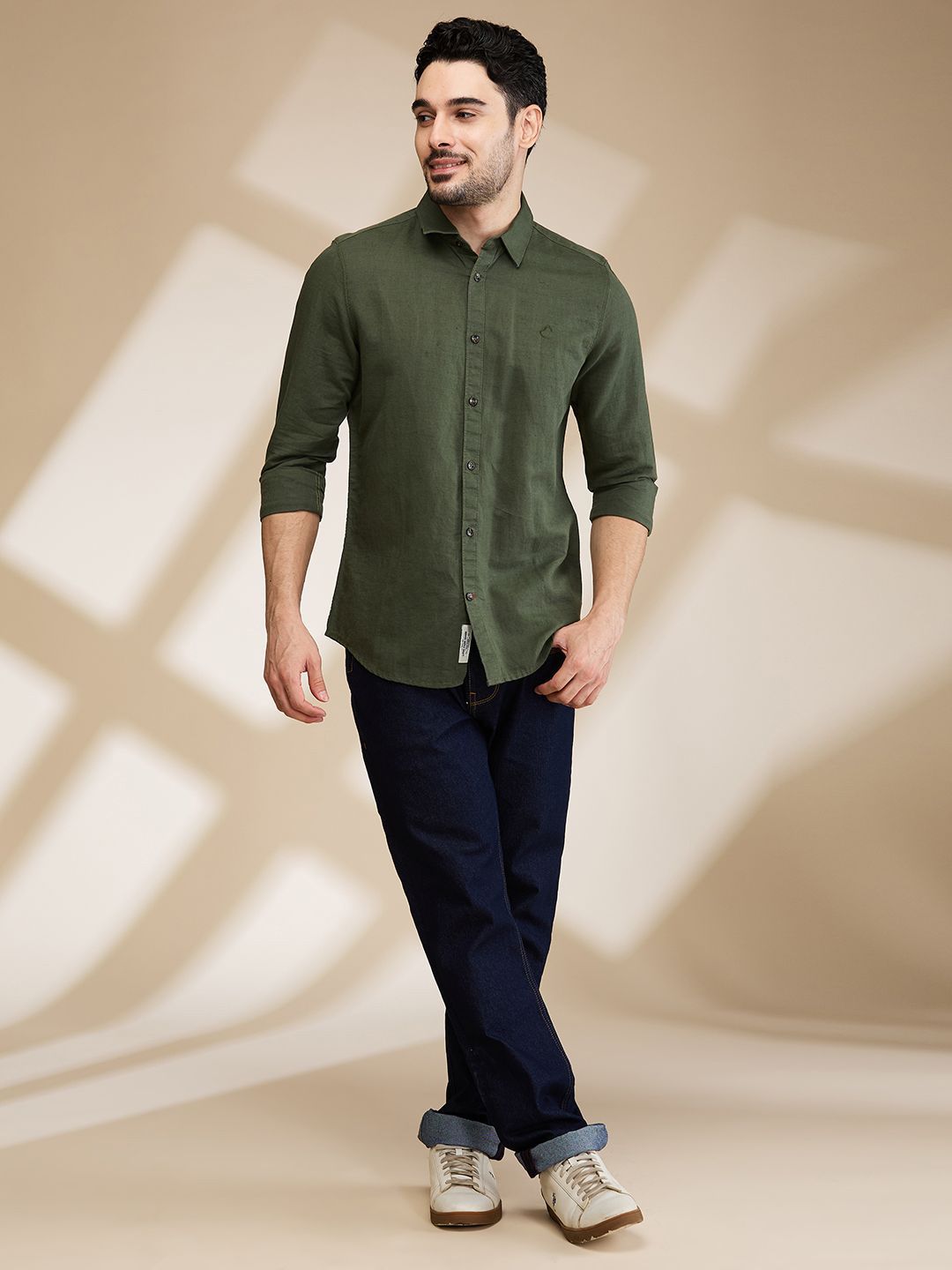 Being Human Men Slim Fit Opaque Casual Shirt
