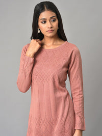 W A-Line Midi Acrylic Dress