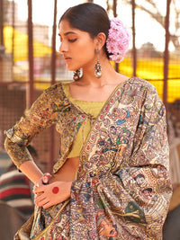 Saree mall Ethnic Motifs Printed Baluchari Saree