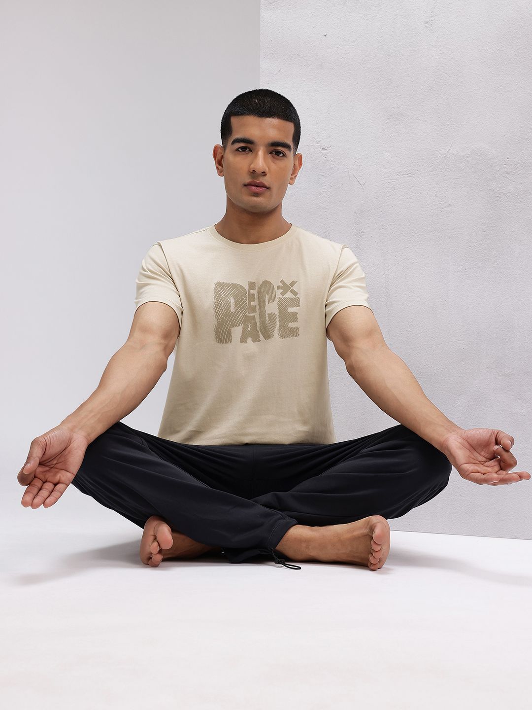 HRX by Hrithik Roshan Printed Pure Cotton Yoga T-shirt