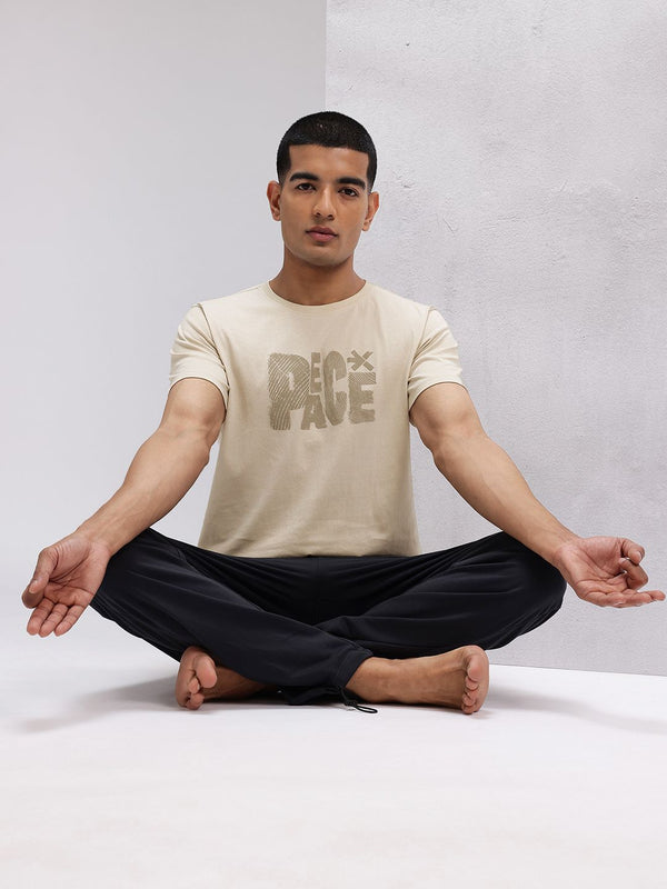 HRX by Hrithik Roshan Printed Pure Cotton Yoga T-shirt