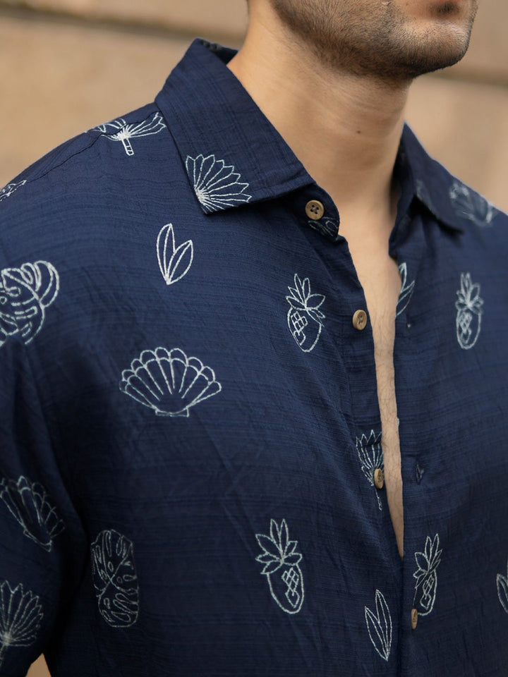 Powerlook SS25 Flowy Conversational Printed Casual Shirt