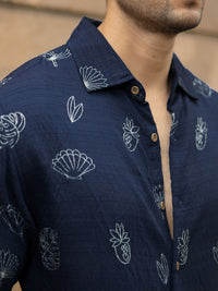 Powerlook SS25 Flowy Conversational Printed Casual Shirt