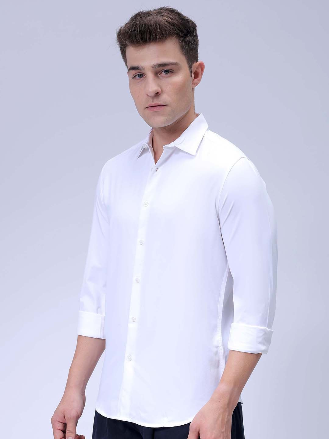 The Indian Garage Co Slim Fit Spread Collar Casual Shirt
