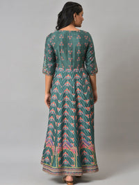 W Ethnic Motifs Printed Maxi Ethnic Dress