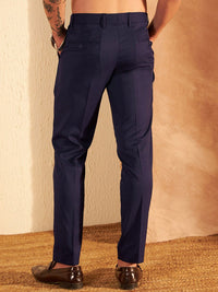 DENNISON Men Smart Tapered Fit Easy Wash Pleated Trousers