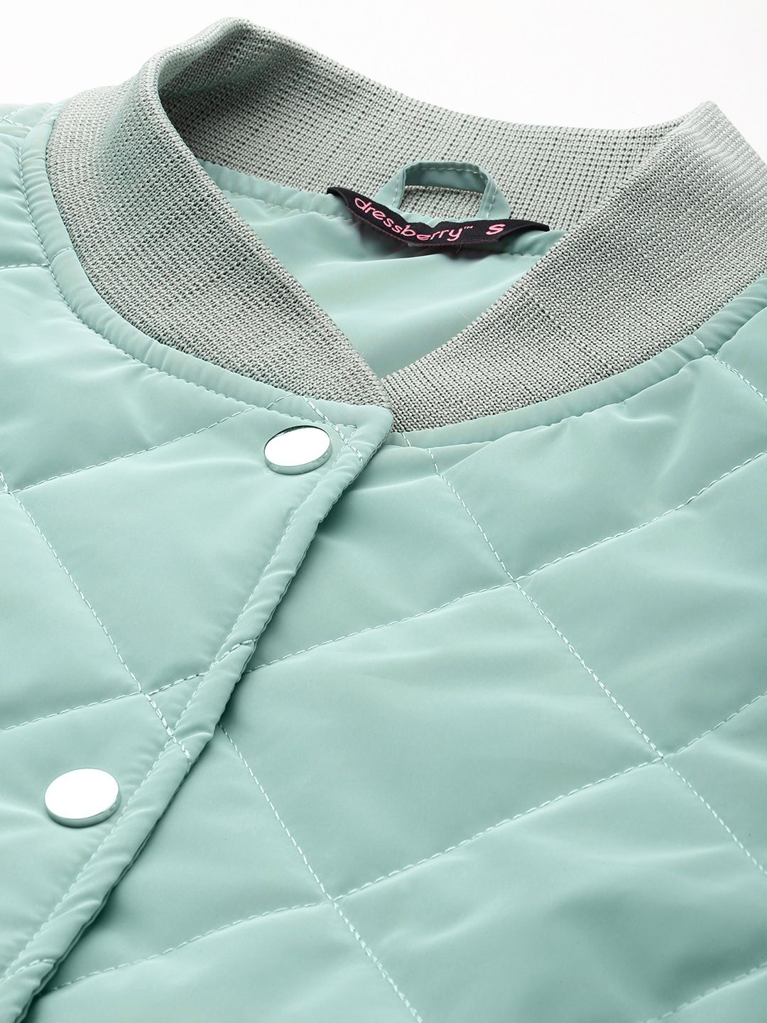 DressBerry Stand Collar Quilted Jacket