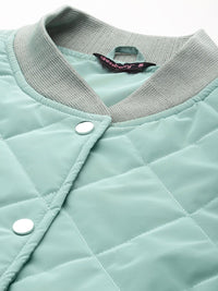 DressBerry Stand Collar Quilted Jacket