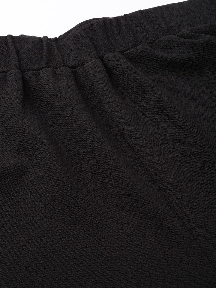 DressBerry Women Everyday Essential Textured Trousers