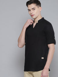 Dennison Men Comfort Black Fit kurta