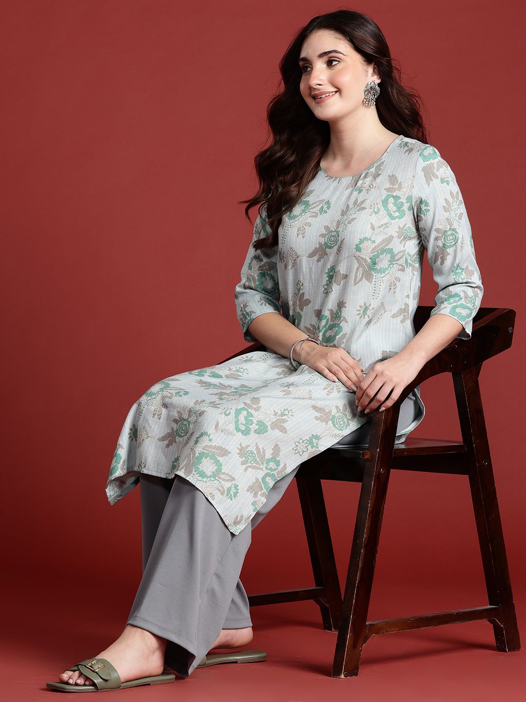 Anouk Women Floral Printed Kurta