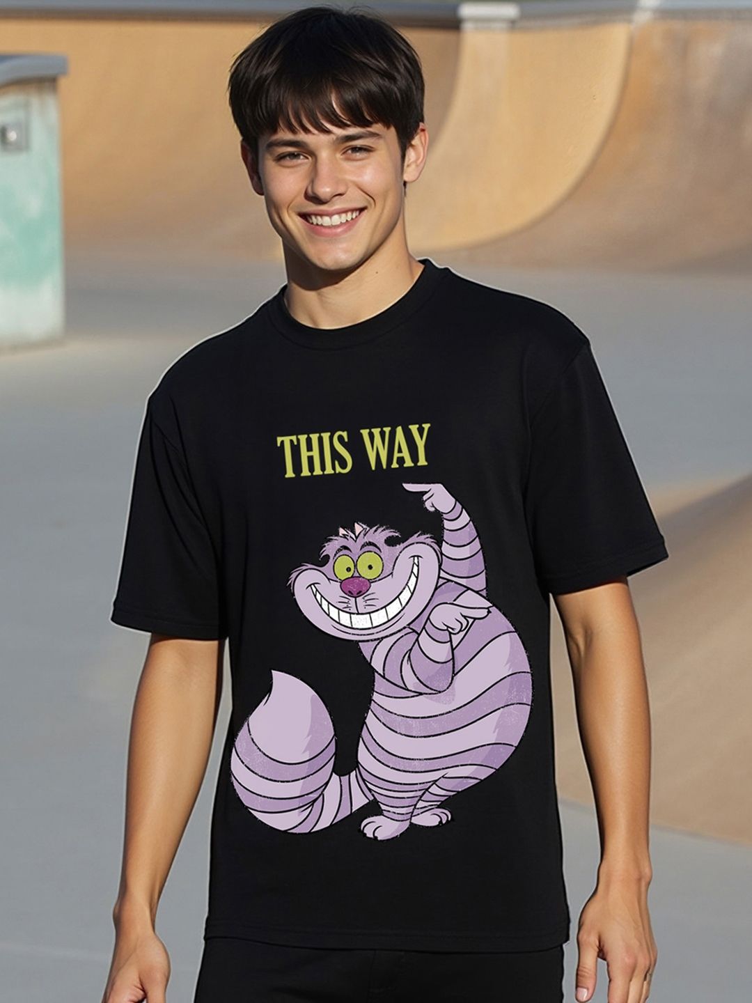 Bewakoof Men Typography Pure Cotton Oversize T-shirt