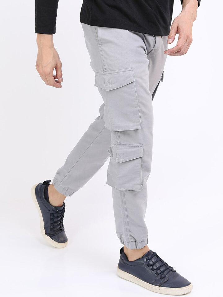 HIGHLANDER Men Grey Joggers Trouser