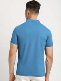 THE BEAR HOUSE Polo Collar Short Sleeves Slim Fit T-shirt