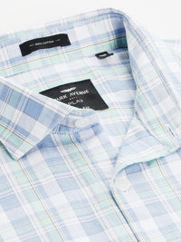 Park Avenue Slim Fit Checked Pure Cotton Casual Shirt