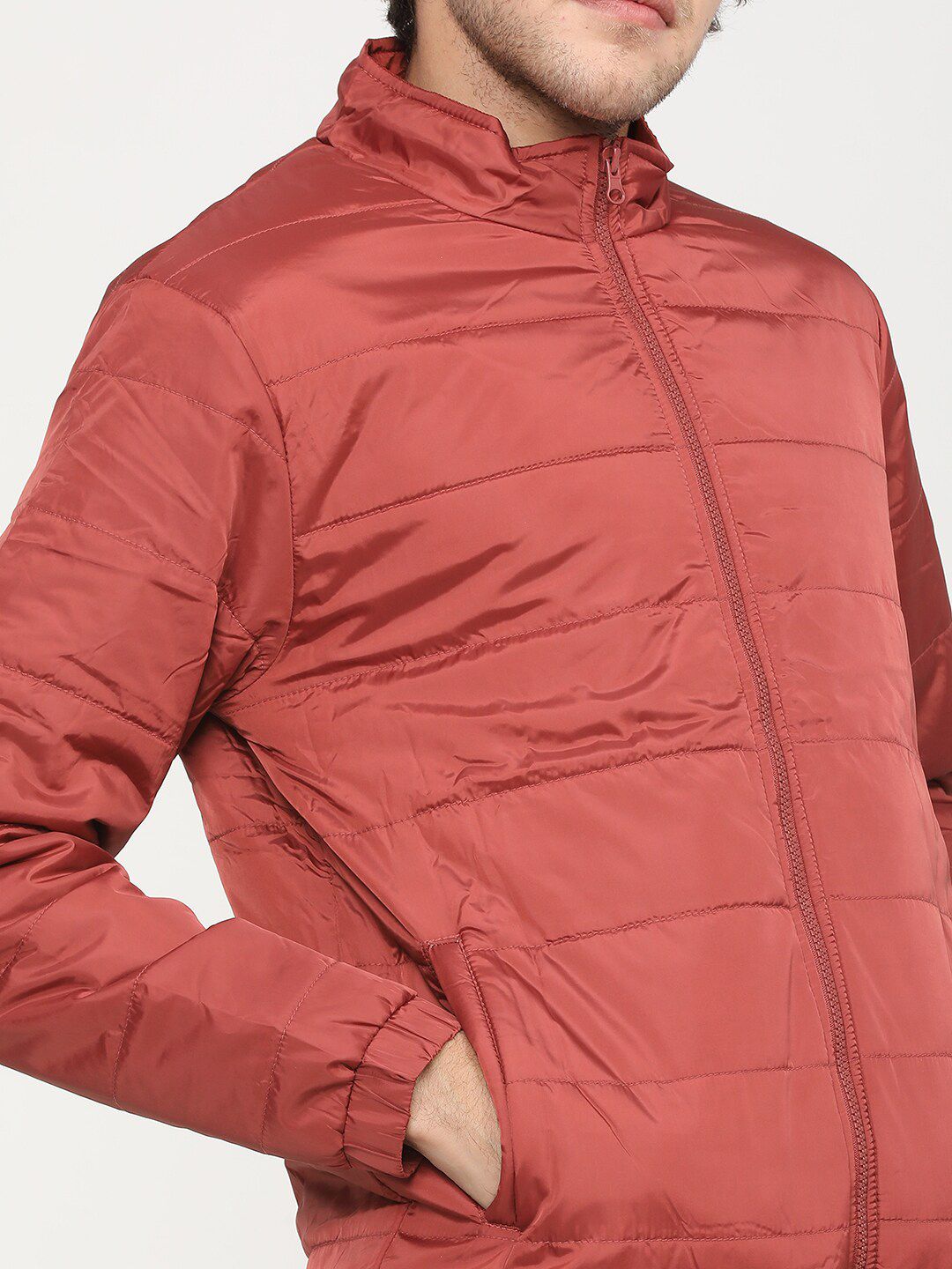 HIGHLANDER Men Rust Puffer Jacket