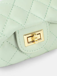 DressBerry Textured Miniature Sling Bag with Quilted