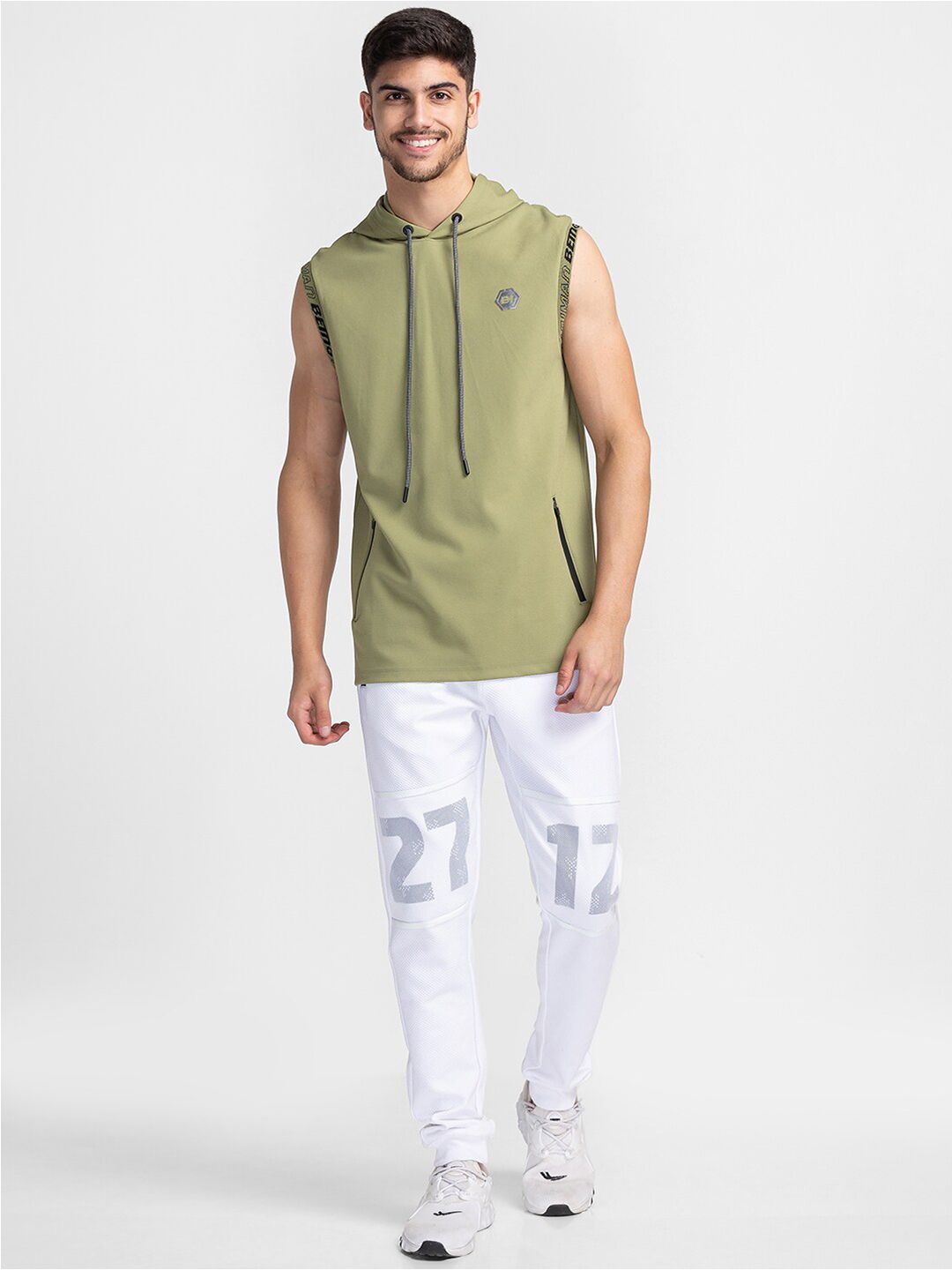 Being Human Sleeveless Hooded T-shirt