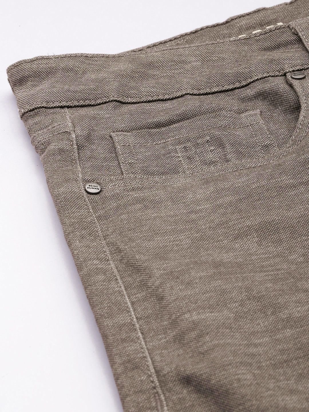 Being Human Men Skinny Cropped  Fit Light Fade Stretchable Jeans