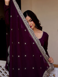 KALINI Women Regular Kurta with Trousers & With Dupatta