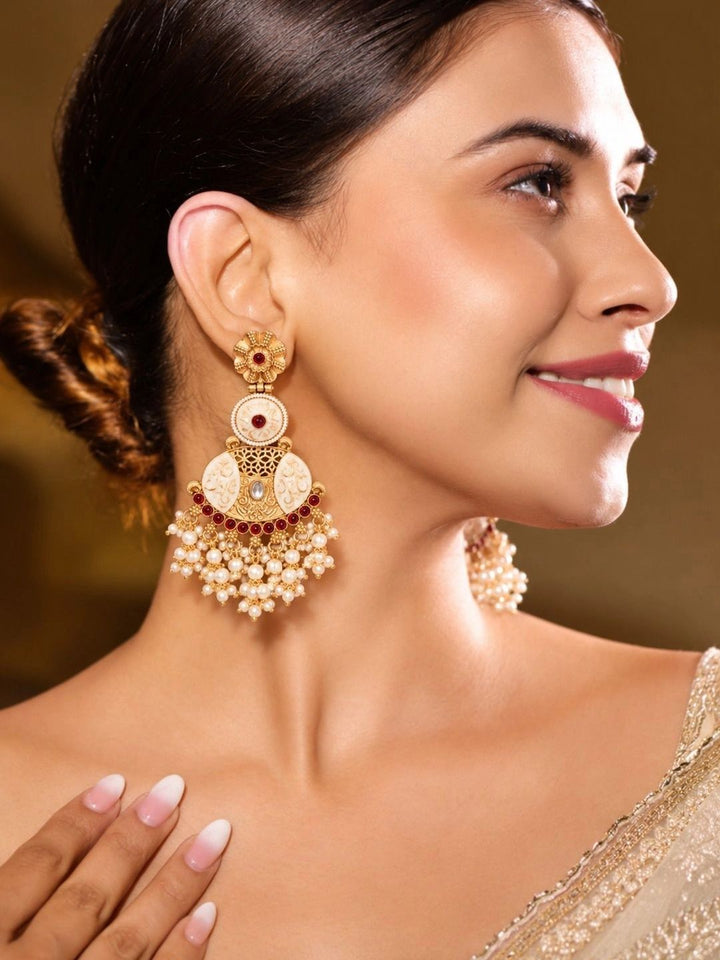 PANASH Circular Drop Earrings