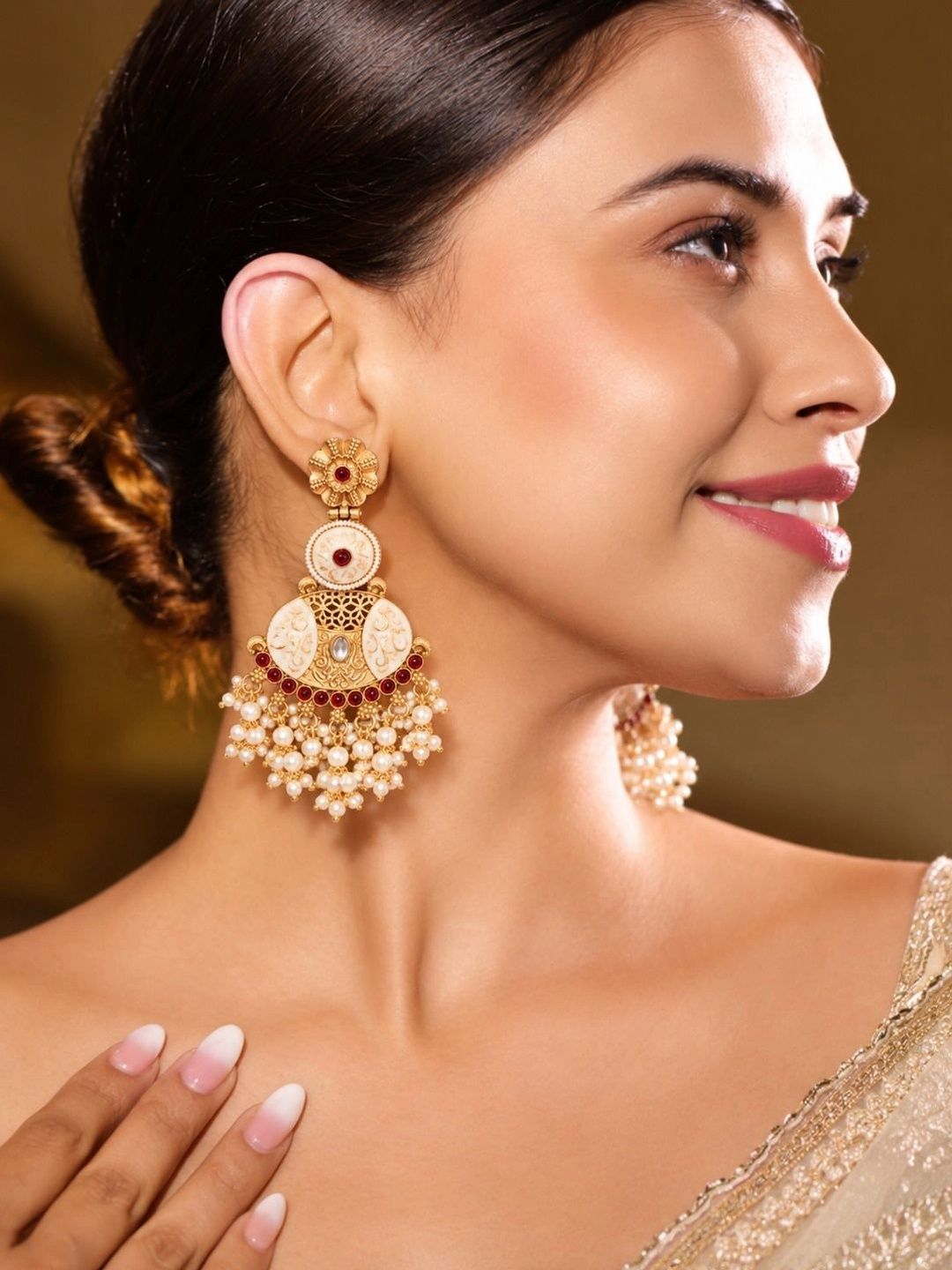 PANASH Circular Drop Earrings
