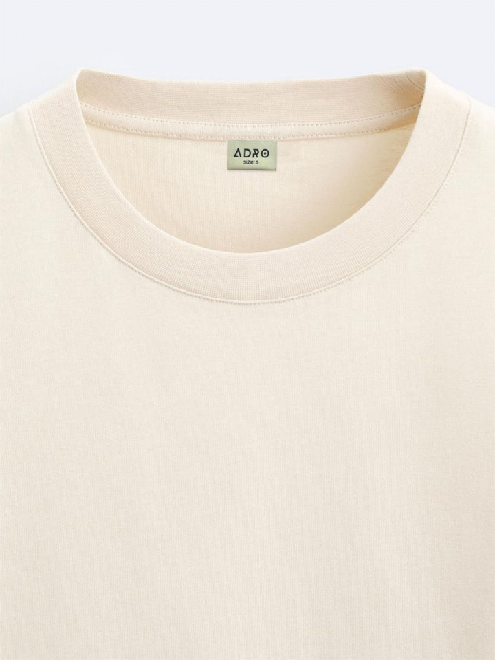 ADRO Men Typography Printed Raw Edge T-shirt