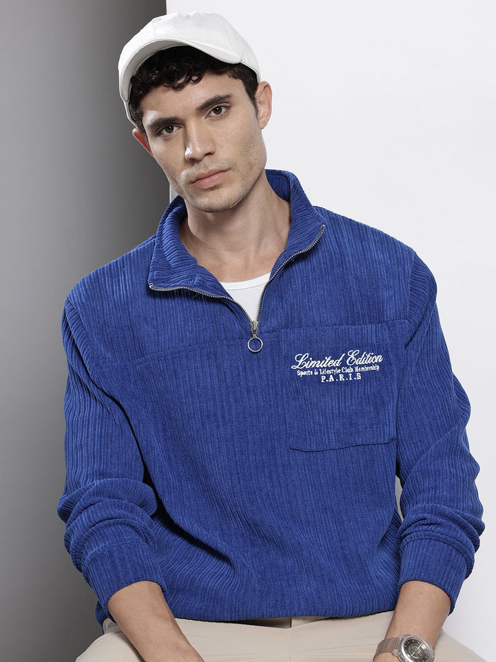 The Indian Garage Co Embroidered Corduroy Sweatshirt