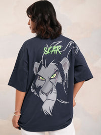 Tokyo Talkies Women Lion King Printed Oversized Tshirt