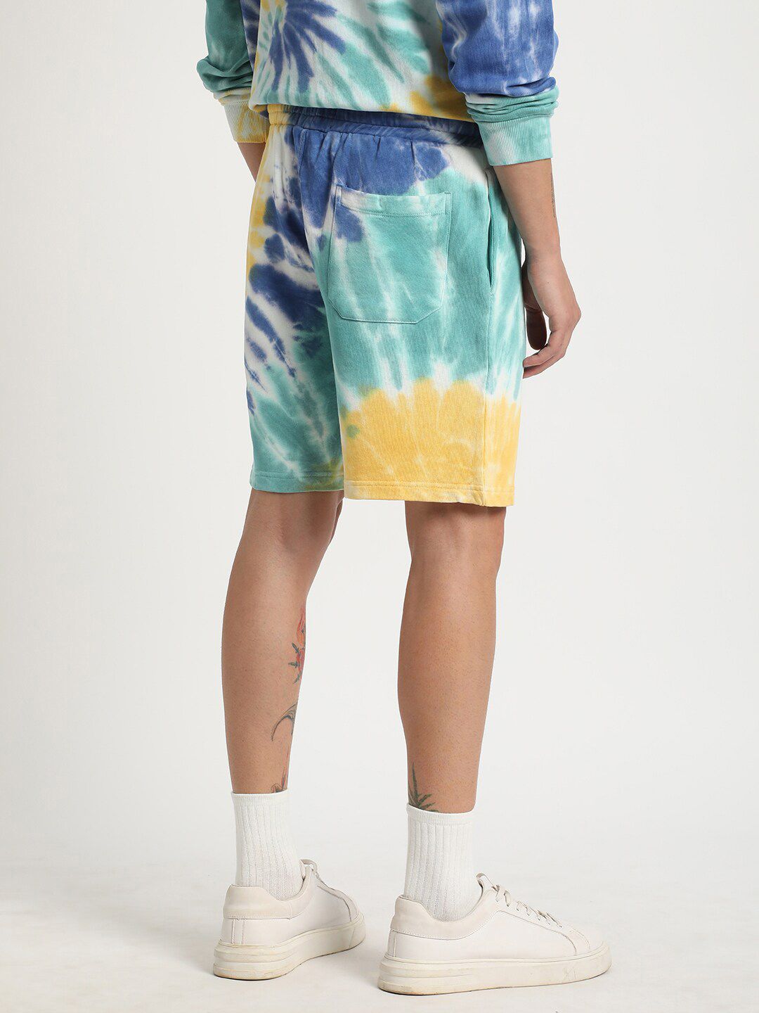 THE BEAR HOUSE Men Tie and Dye Pure Cotton Shorts